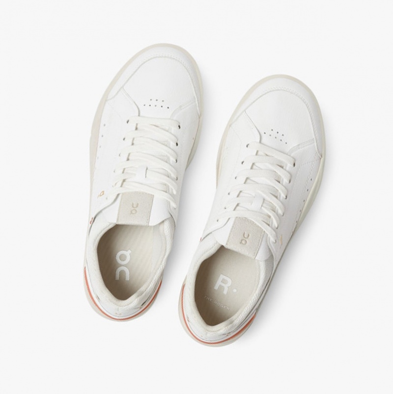 On THE ROGER Centre Court Sneakers White/Sienna | GAT-862049