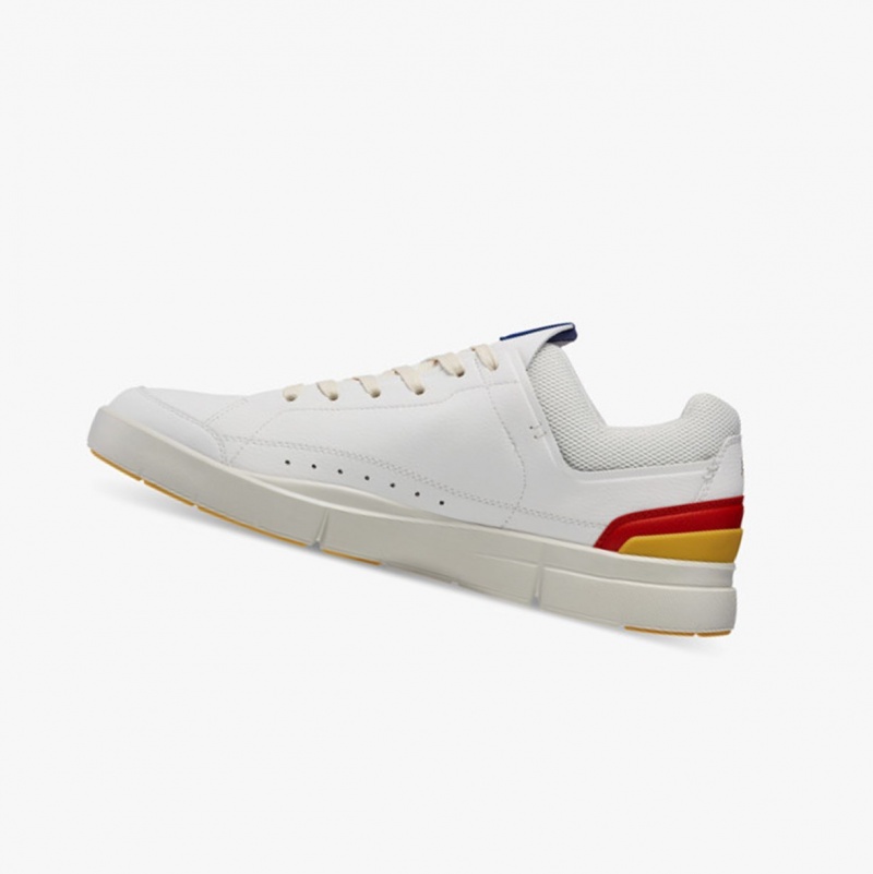 On THE ROGER Centre Court Sneakers White/Mustard | WHM-873019