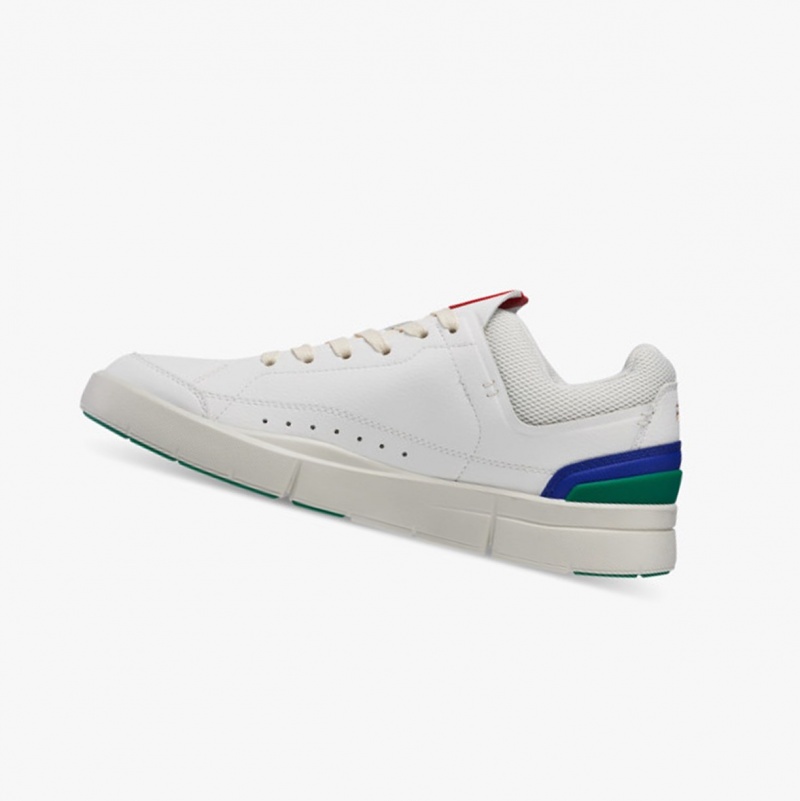 On THE ROGER Centre Court Sneakers White/Emerald | ISM-716528