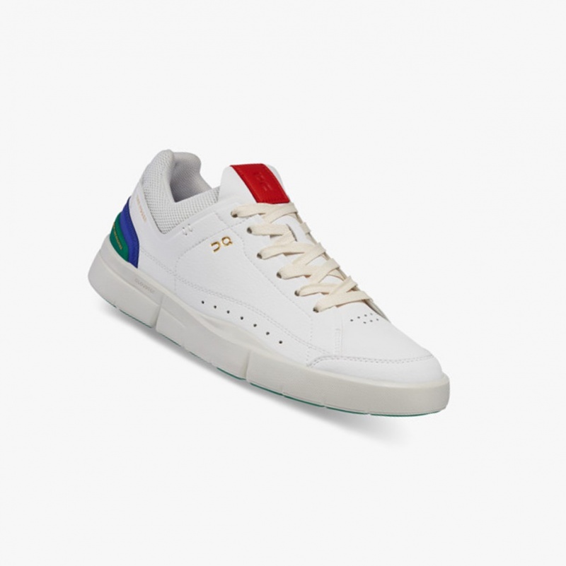 On THE ROGER Centre Court Sneakers White/Emerald | ISM-716528