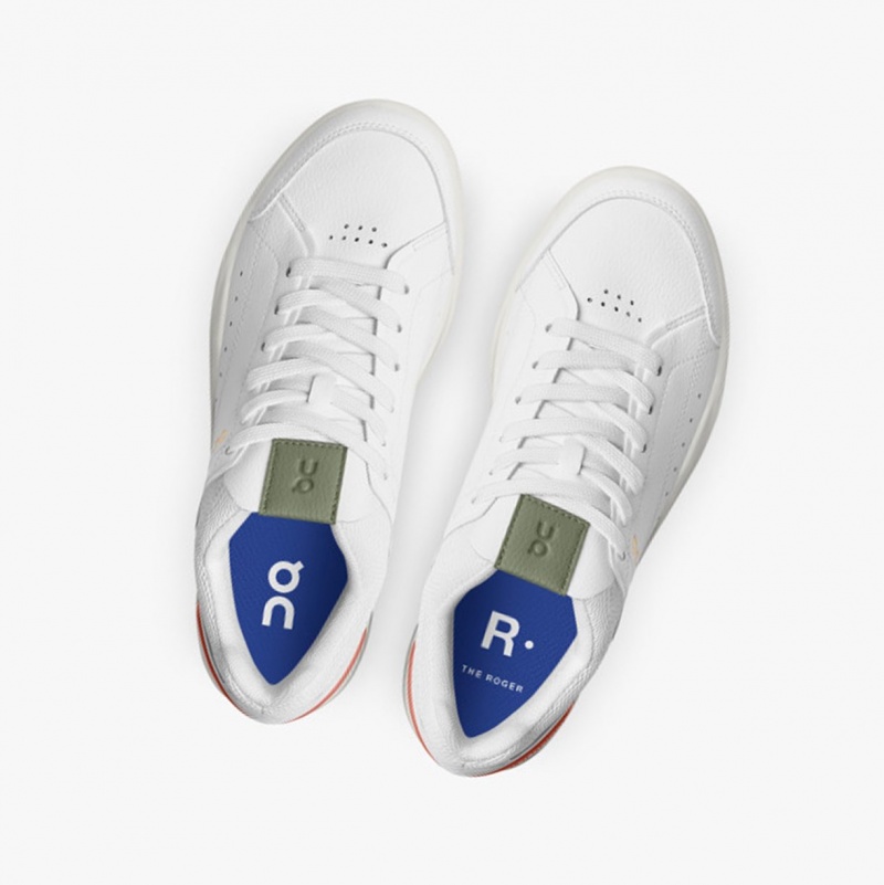 On THE ROGER Centre Court Sneakers White/Coral | NJT-597061