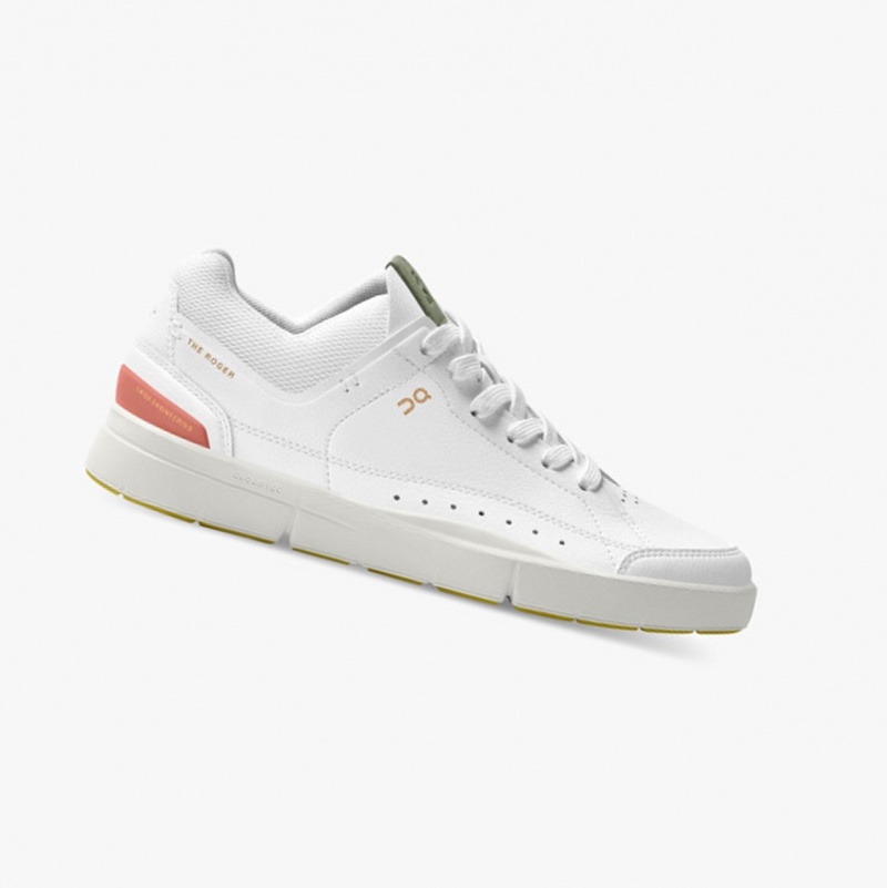 On THE ROGER Centre Court Sneakers White/Coral | NJT-597061