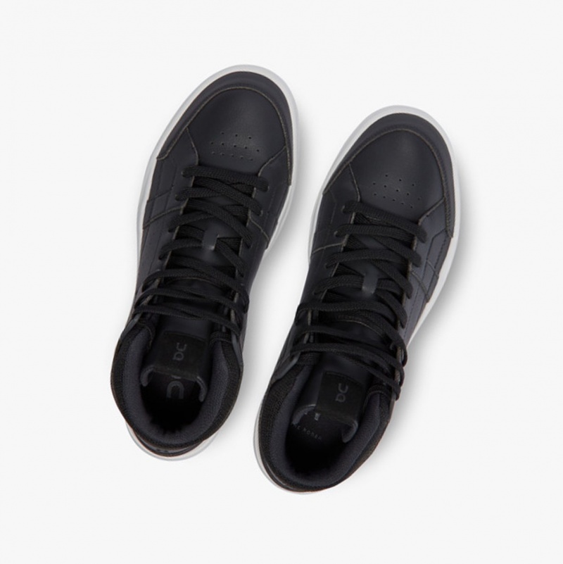 On THE ROGER Clubhouse Mid Running Shoes Black/Eclipse | SBU-863095