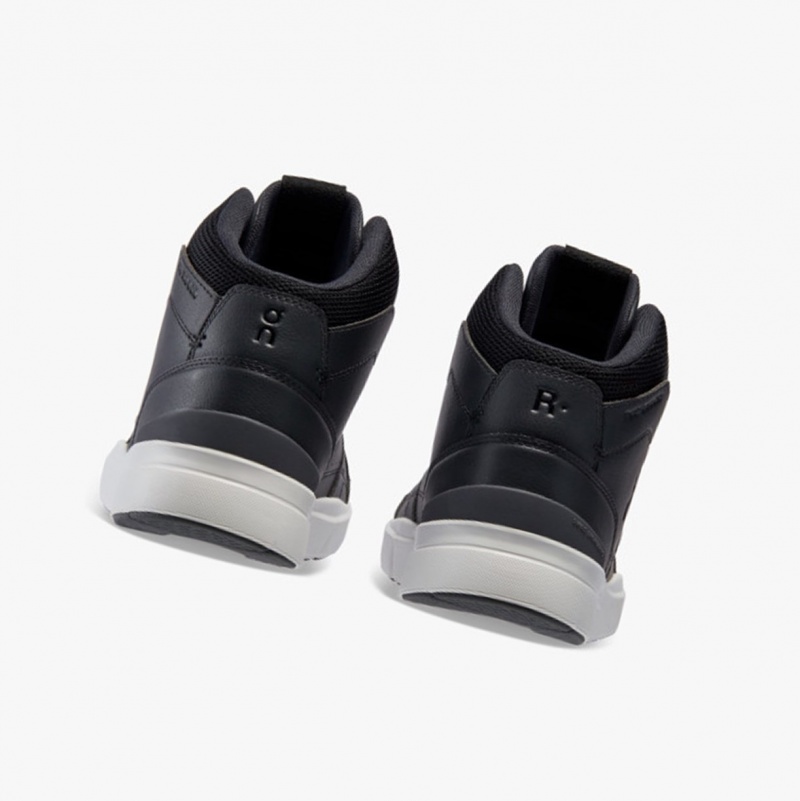 On THE ROGER Clubhouse Mid Running Shoes Black/Eclipse | SBU-863095