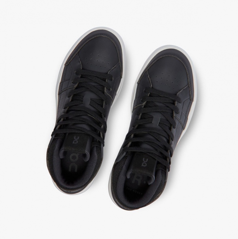 On THE ROGER Clubhouse Mid Running Shoes Black | WQG-147089