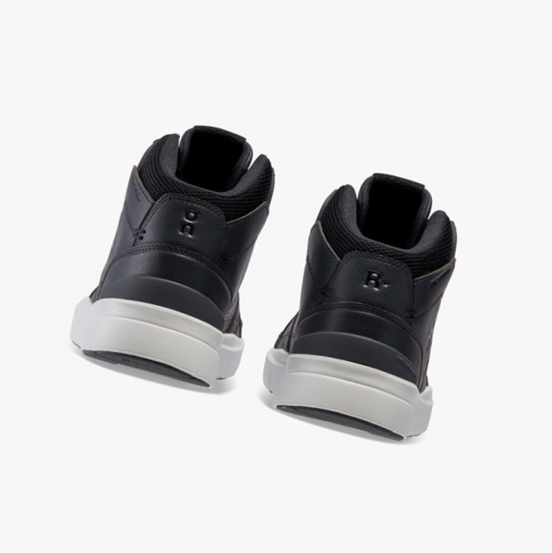 On THE ROGER Clubhouse Mid Running Shoes Black | WQG-147089