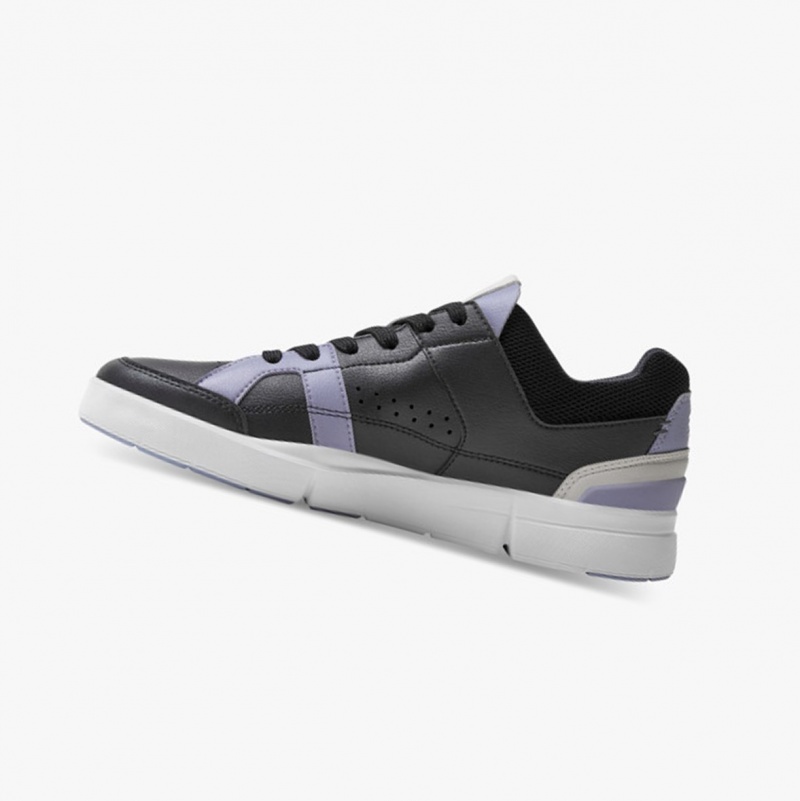 On THE ROGER Clubhouse Sneakers Black/Lavender | ETS-302674