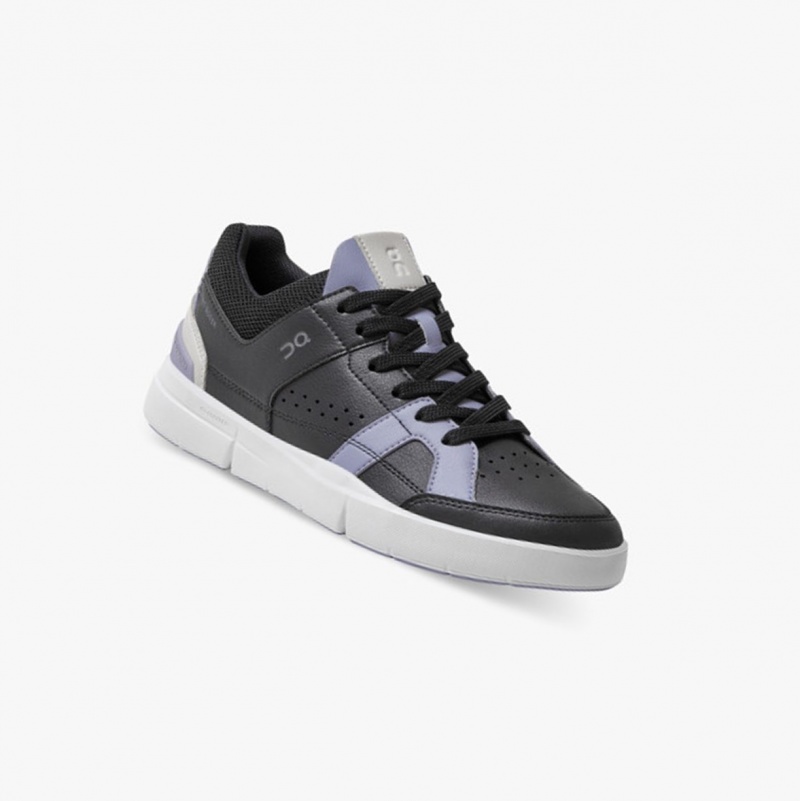 On THE ROGER Clubhouse Sneakers Black/Lavender | ETS-302674