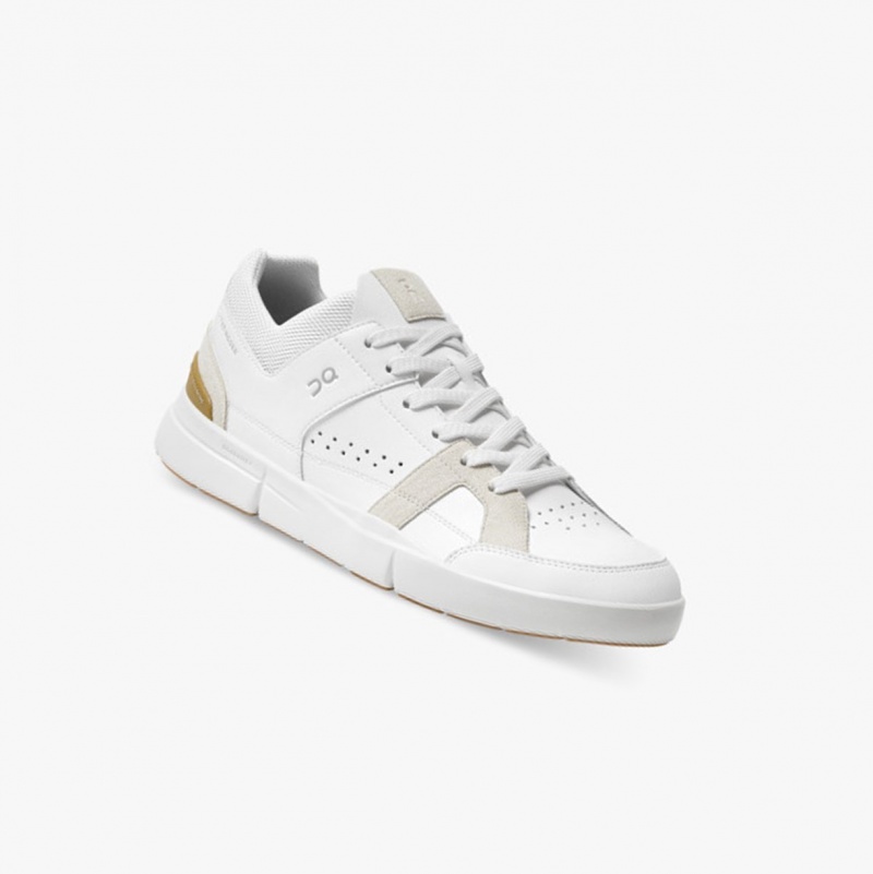 On THE ROGER Clubhouse Sneakers White/Bronze | QUW-643791