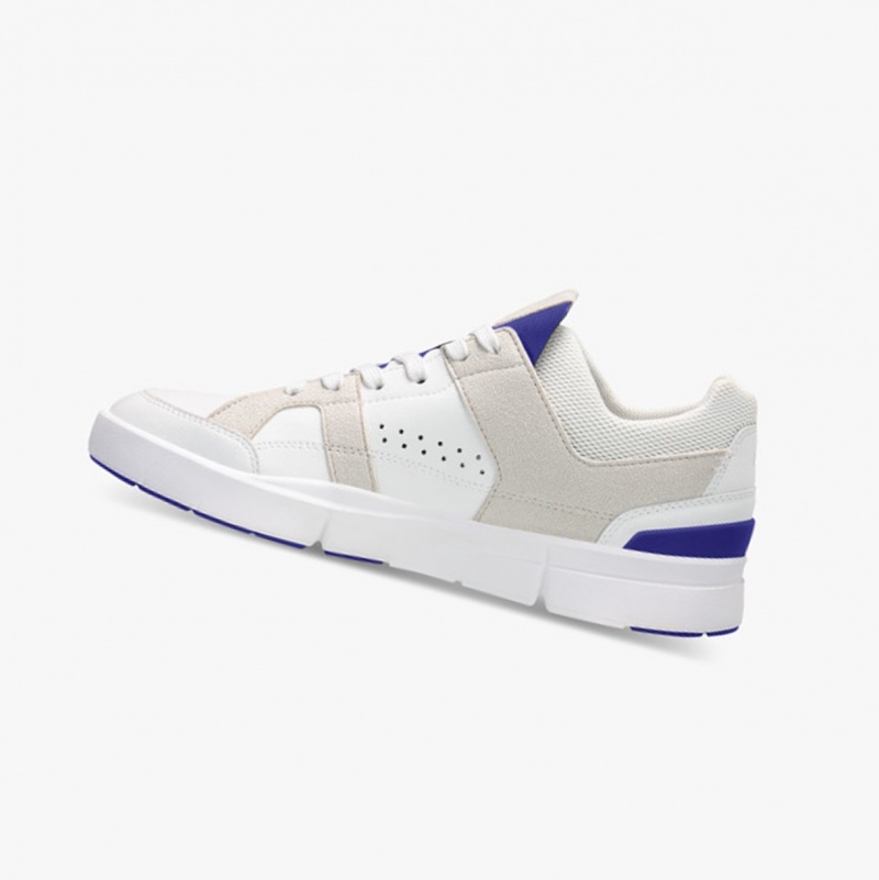 On THE ROGER Clubhouse Sneakers White/Indigo | TCK-516287