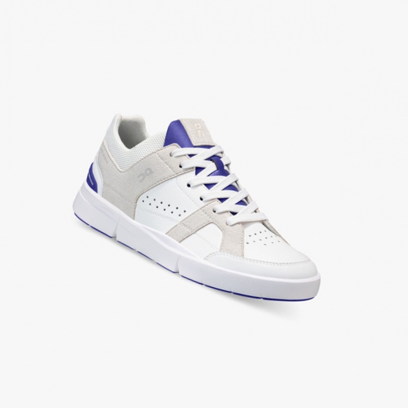 On THE ROGER Clubhouse Sneakers White/Indigo | TCK-516287