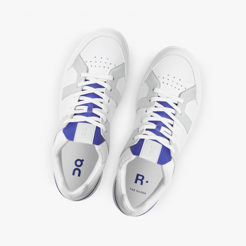 On THE ROGER Clubhouse Sneakers White/Indigo | PCW-248170