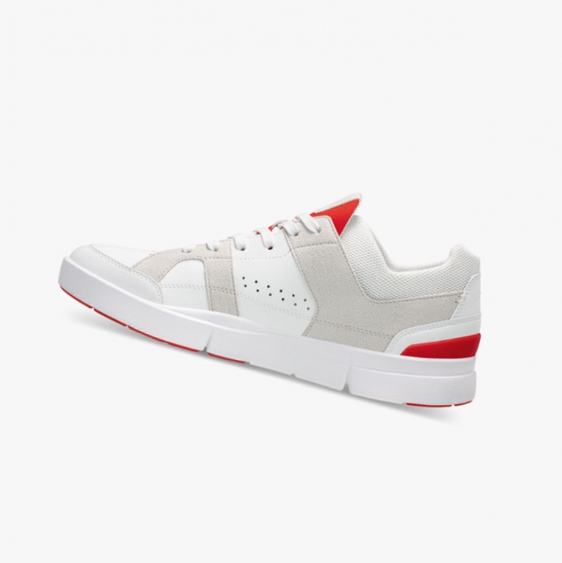 On THE ROGER Clubhouse Sneakers White/Red | ELZ-926175