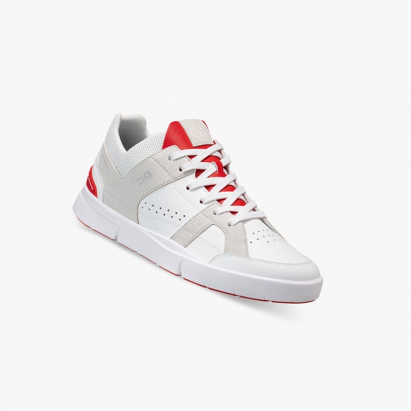 On THE ROGER Clubhouse Sneakers White/Red | ELZ-926175