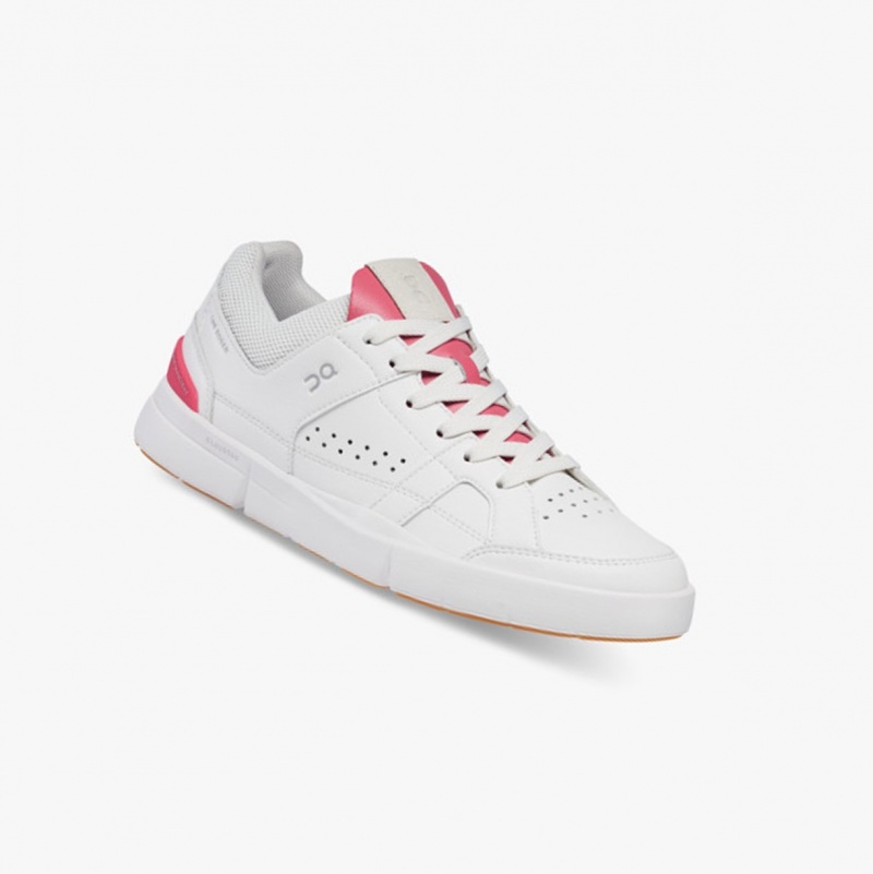 On THE ROGER Clubhouse Sneakers White/Rosewood | GJQ-462539