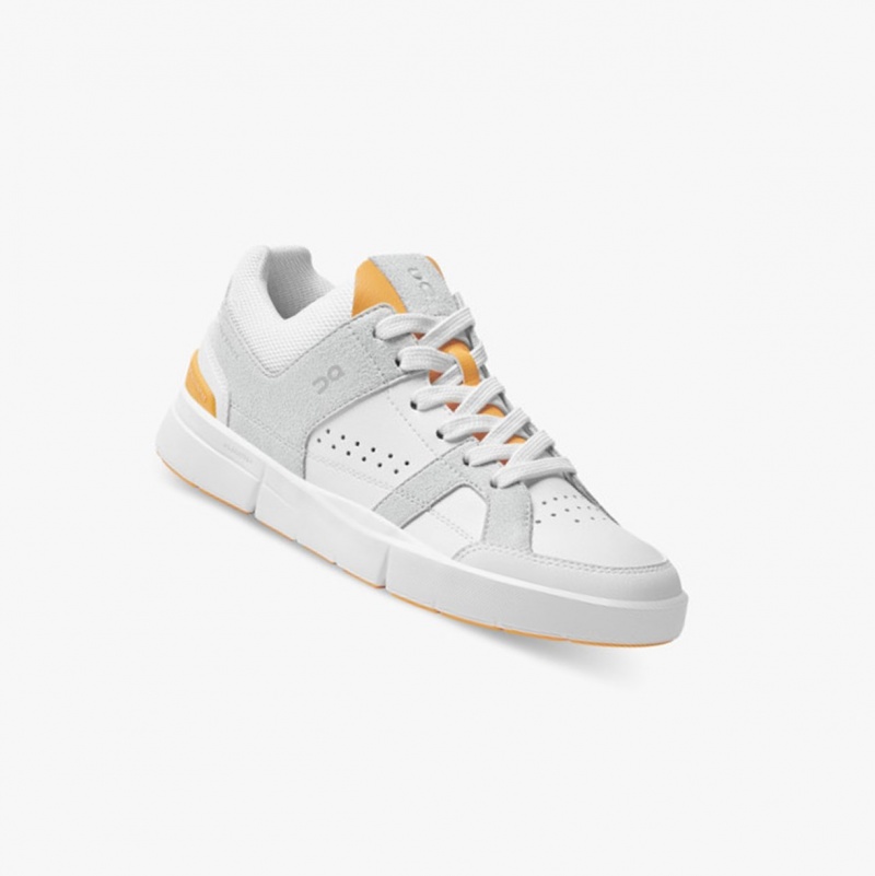 On THE ROGER Clubhouse Sneakers White/Saffron | VBO-946837