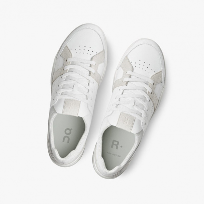 On THE ROGER Clubhouse Sneakers White/Sand | UMK-098456