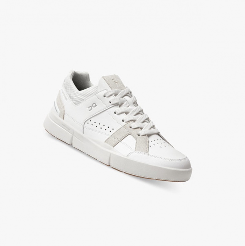 On THE ROGER Clubhouse Sneakers White/Sand | SPK-973062