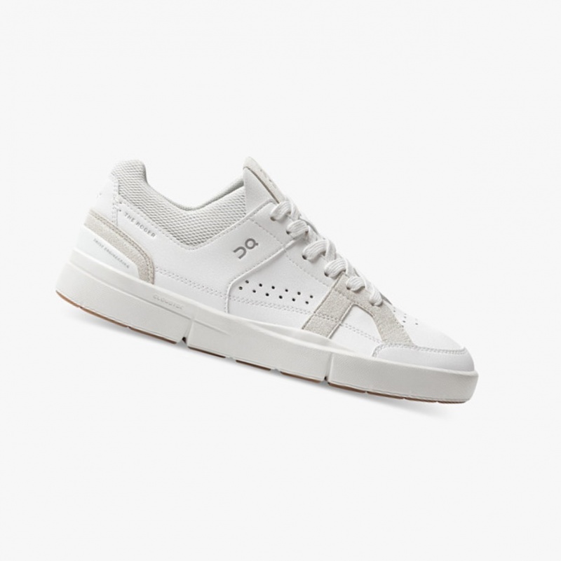 On THE ROGER Clubhouse Sneakers White/Sand | SPK-973062